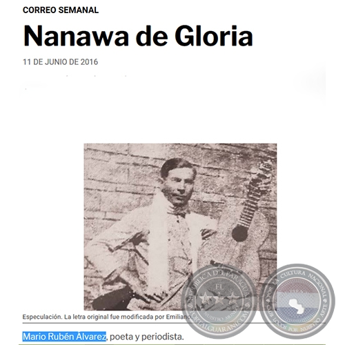 NANAWA DE GLORIA - POR MARIO RUBÉN ÁLVAREZ - Sábado, 11 de junio de 2016